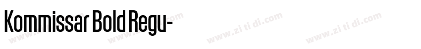 Kommissar Bold Regu字体转换 Kommissar Bold Regu字体转换
